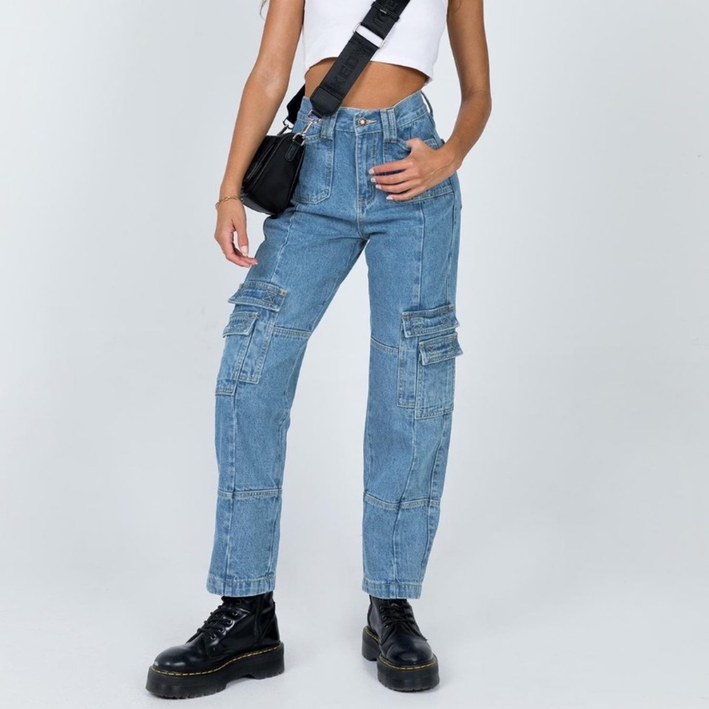 Princess Polly The Stacey Denim Blue